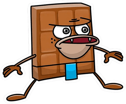 chocolat - gourmandise- alimentation - smiley émoticône émoji cartoon clipart illustration - artémotic