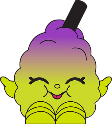barbe à papa - gourmandise- alimentation - smiley émoticône émoji cartoon clipart illustration - artémotic