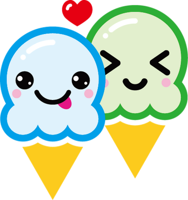 glace - gourmandise- alimentation - smiley émoticône émoji cartoon clipart illustration - artémotic