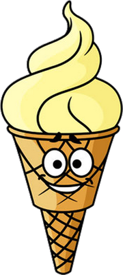 glace - gourmandise- alimentation - smiley émoticône émoji cartoon clipart illustration - artémotic