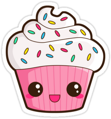 cupcake - gourmandise- alimentation - smiley émoticône émoji cartoon clipart illustration - artémotic