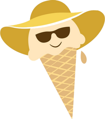 glace - gourmandise- alimentation - smiley émoticône émoji cartoon clipart illustration - artémotic