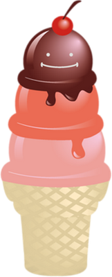 glace - gourmandise- alimentation - smiley émoticône émoji cartoon clipart illustration - artémotic