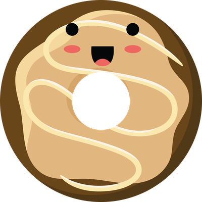 donut - gourmandise- alimentation - smiley émoticône émoji cartoon clipart illustration - artémotic