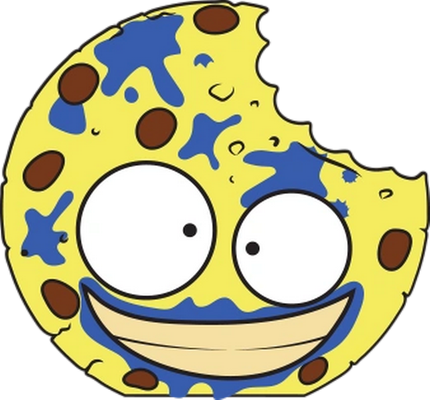 cookie - gourmandise- alimentation - smiley émoticône émoji cartoon clipart illustration - artémotic