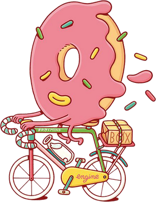 donut - gourmandise- alimentation - smiley émoticône émoji cartoon clipart illustration - artémotic