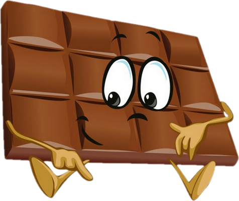 chocolat - gourmandise- alimentation - smiley émoticône émoji cartoon clipart illustration - artémotic
