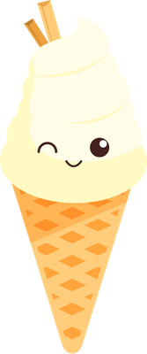 glace - gourmandise- alimentation - smiley émoticône émoji cartoon clipart illustration - artémotic