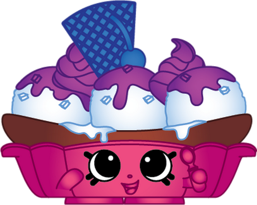 glace [Shopkins] - gourmandise- alimentation - smiley émoticône émoji cartoon clipart illustration - artémotic