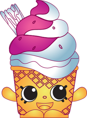 glace [Shopkins] - gourmandise- alimentation - smiley émoticône émoji cartoon clipart illustration - artémotic