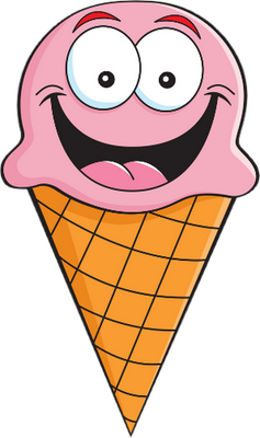 glace - gourmandise- alimentation - smiley émoticône émoji cartoon clipart illustration - artémotic