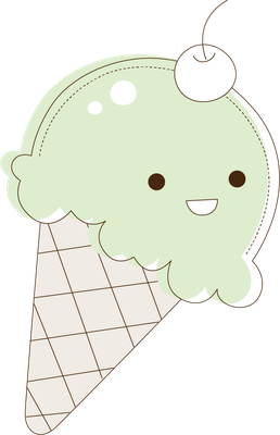 glace - gourmandise- alimentation - smiley émoticône émoji cartoon clipart illustration - artémotic