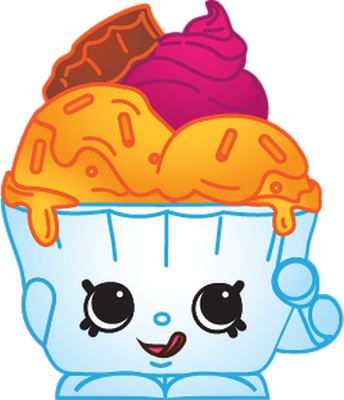glace [Shopkins] - gourmandise- alimentation - smiley émoticône émoji cartoon clipart illustration - artémotic