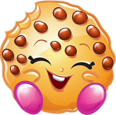 cookie [Shopkins] - gourmandise- alimentation - smiley émoticône émoji cartoon clipart illustration - artémotic