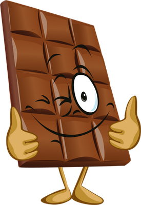 chocolat - gourmandise- alimentation - smiley émoticône émoji cartoon clipart illustration - artémotic