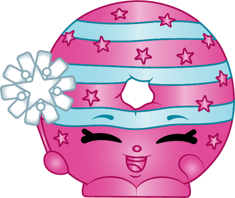 donut [Shopkins] - gourmandise- alimentation - smiley émoticône émoji cartoon clipart illustration - artémotic