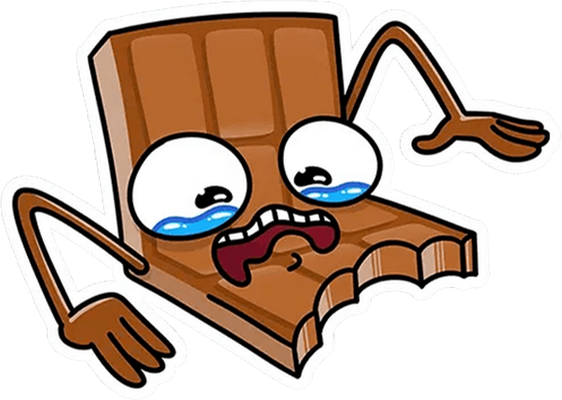 chocolat - gourmandise- alimentation - smiley émoticône émoji cartoon clipart illustration - artémotic