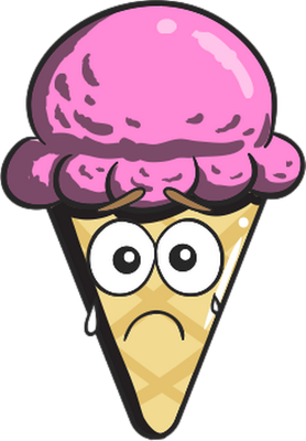 glace - gourmandise- alimentation - smiley émoticône émoji cartoon clipart illustration - artémotic