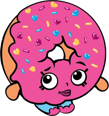 donut [Shopkins] - gourmandise- alimentation - smiley émoticône émoji cartoon clipart illustration - artémotic