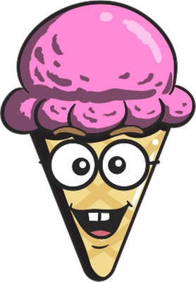 glace - gourmandise- alimentation - smiley émoticône émoji cartoon clipart illustration - artémotic
