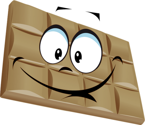 chocolat - gourmandise- alimentation - smiley émoticône émoji cartoon clipart illustration - artémotic
