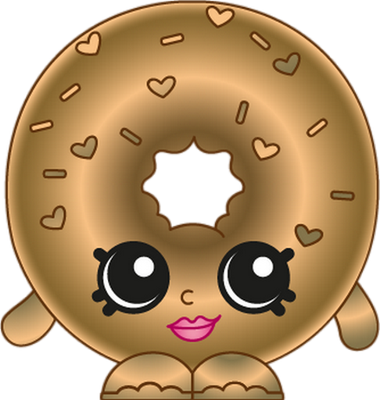 donut [Shopkins] - gourmandise- alimentation - smiley émoticône émoji cartoon clipart illustration - artémotic