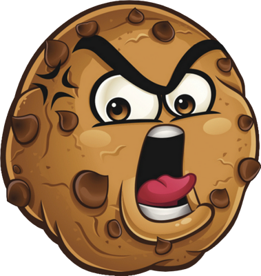 cookie - gourmandise- alimentation - smiley émoticône émoji cartoon clipart illustration - artémotic