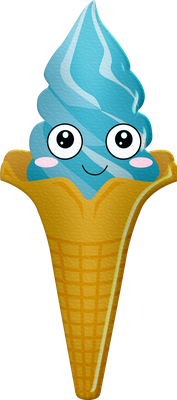 glace - gourmandise- alimentation - smiley émoticône émoji cartoon clipart illustration - artémotic