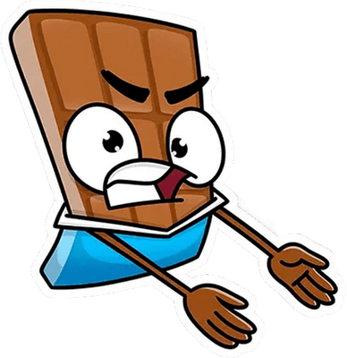 chocolat - gourmandise- alimentation - smiley émoticône émoji cartoon clipart illustration - artémotic