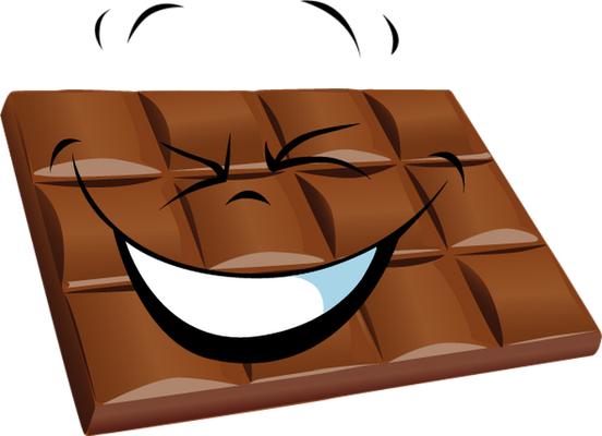chocolat - gourmandise- alimentation - smiley émoticône émoji cartoon clipart illustration - artémotic