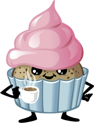 cupcake - gourmandise- alimentation - smiley émoticône émoji cartoon clipart illustration - artémotic