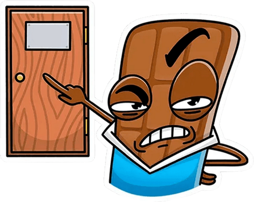 chocolat - gourmandise- alimentation - smiley émoticône émoji cartoon clipart illustration - artémotic