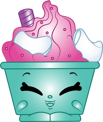 glace [Shopkins] - gourmandise- alimentation - smiley émoticône émoji cartoon clipart illustration - artémotic