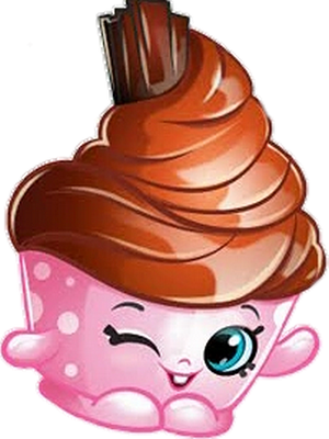 cupcake [Shopkins] - gourmandise- alimentation - smiley émoticône émoji cartoon clipart illustration - artémotic