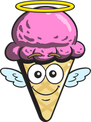 glace - gourmandise- alimentation - smiley émoticône émoji cartoon clipart illustration - artémotic