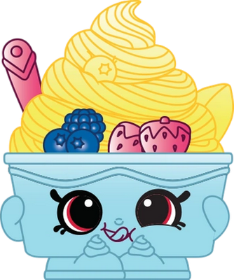 glace [Shopkins] - gourmandise- alimentation - smiley émoticône émoji cartoon clipart illustration - artémotic