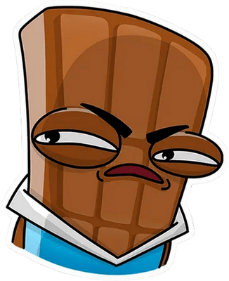chocolat - gourmandise- alimentation - smiley émoticône émoji cartoon clipart illustration - artémotic
