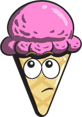 glace - gourmandise- alimentation - smiley émoticône émoji cartoon clipart illustration - artémotic