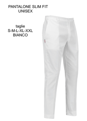 Ariell Divise da Lavoro pantalone slim bianco Egochef