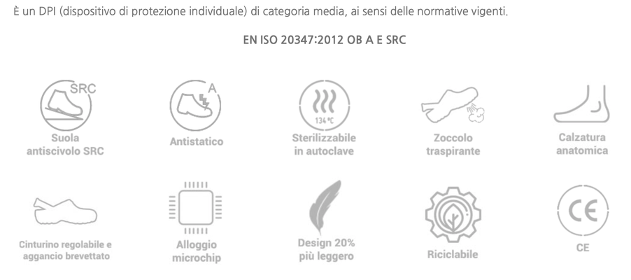 Ariell divise da lavoro calzature EN ISO 20347:2012 OB A E SRC