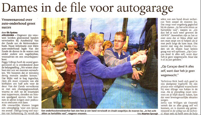 In de media: Automotive Sales Event - redactioneel artikel in het Apeldoorns Stadsblad m.b.t. het Automotive Event bij Autobedrijf Van der Zande in Apeldoorn