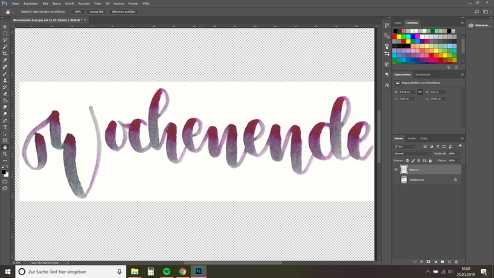 4. in der linken Leiste wählst du die Hand aus und holst das Bild mal ein bisschen ran (Strg+Klick aufs Bild) und positionierst das Bild