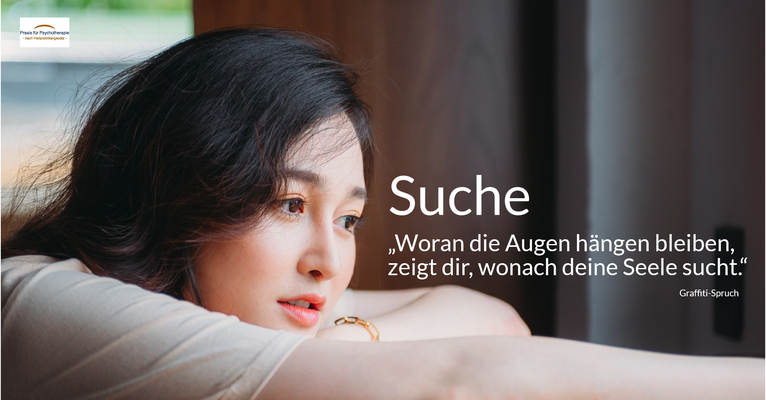 Suche - „Woran die Augen hängen bleiben, zeigt dir, wonach deine Seele sucht.“ (Graffiti-Spruch)