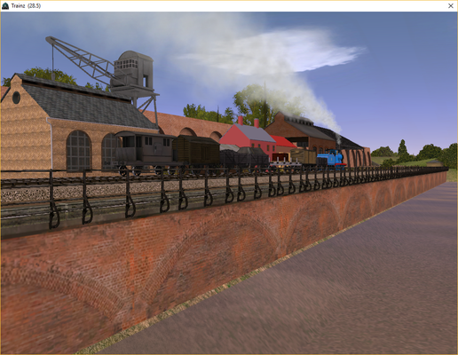 Edward passes the canal after picking up goods from the Kellsthorpe Brickworks.