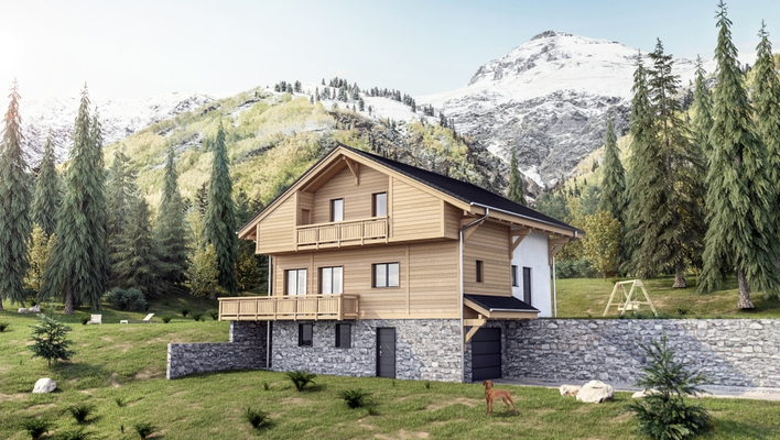 chalet en mélèze