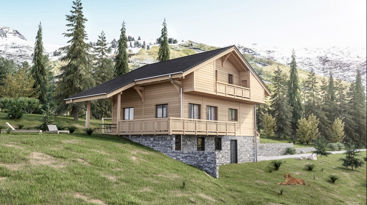 chalet en mélèze