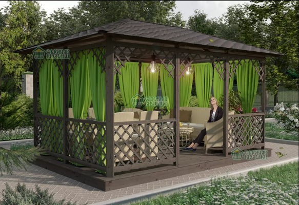 gazebo en bois gazebo terrasse pergola en bois fait maison , fabricant pergola 