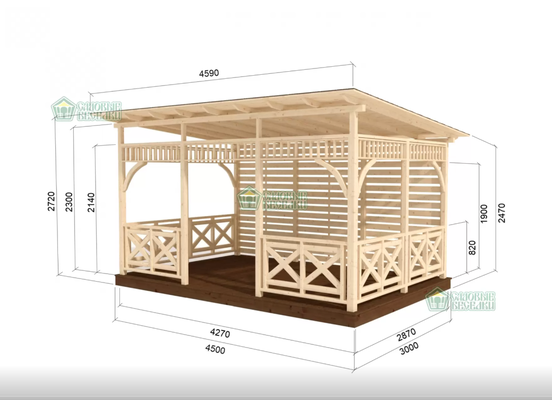gazebo en bois gazebo terrasse pergola en bois fait maison , fabricant pergola 