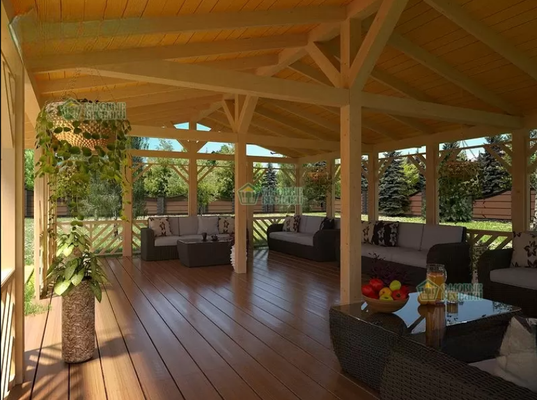 gazebo en bois gazebo terrasse pergola en bois fait maison , fabricant pergola 