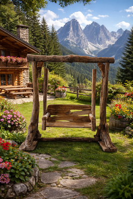 Dondolo in legno